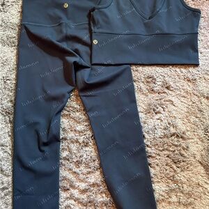 lululemon athletica Charcoal Leggings and Top Set
